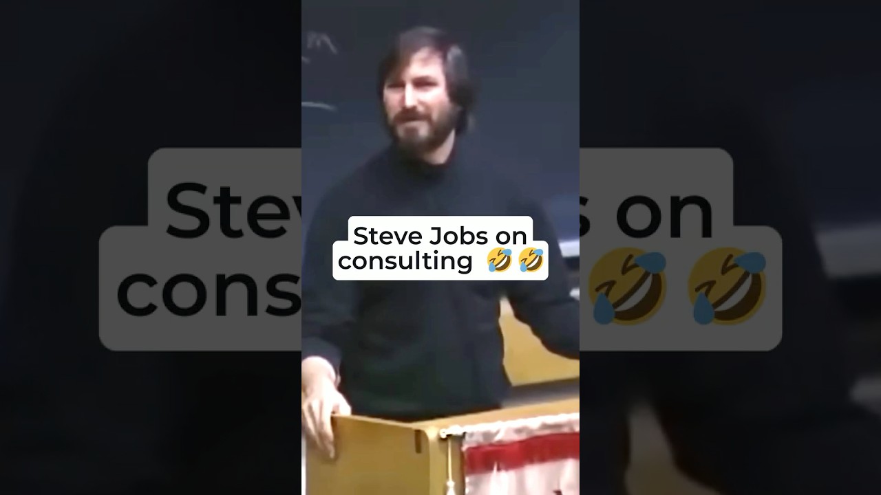 When Steve Jobs counselled the "Consulting" Guys 🤣