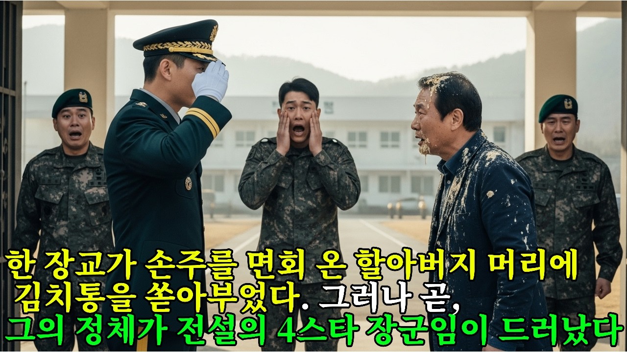 손주 면회 온 할아버지 머리에 김칫국물을 쏟아부은 간부들. 잠시 후, 그 할아버지의 정체가 군 전체를 뒤엎을 수 있는 전설의 '4스타'임이 밝혀지는데...