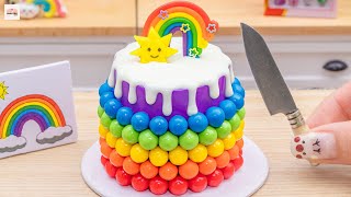 Miniature Rainbow Chocolate Cake🌈Best of Miniature Rainbow Fondant Cake Idea | 1000+ Miniature Ideas