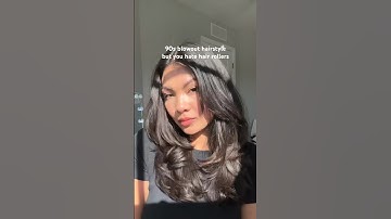 90s blowout hair using just flat iron #90shair #hairinspo #hairtutorial