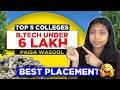 Top BTech Colleges Under 6 Lakh 🤩 | Low JEE Percentile Colleges 🤔 | Direct Admission ✅