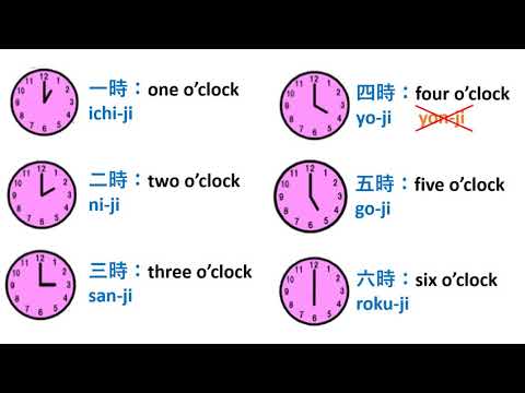 How To Say Time In Japanese