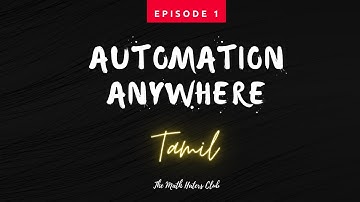 What is RPA? | Automation Anywhere | RPA |Tamil | EP -01