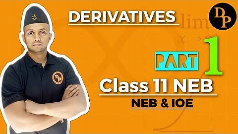 Class 11 Mathematics in Nepali || Derivatives || Part 1