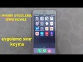 i phone uygulama şifre ve süre koyma