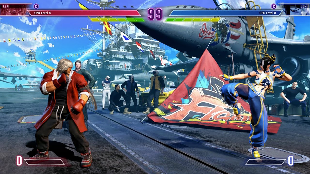 Ken vs Juri! SF6 Outstanding AI Duel! - YouTube