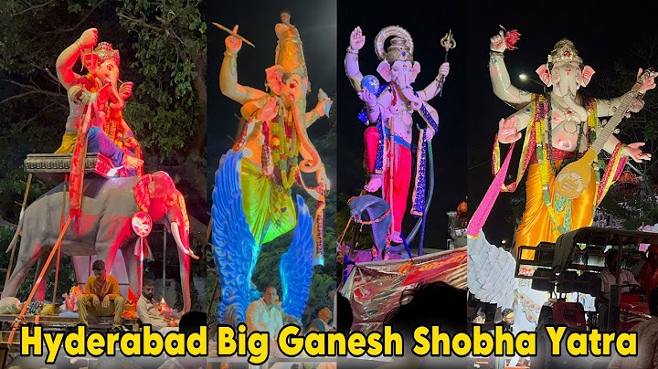 Ganesh Shobha Yatra 2024 | Ganesh Nimajjanam Procession 2024 | Ganesh Nimajjanam 2024 Tank Bund Hyd