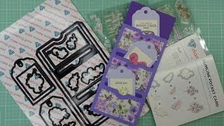 Diamond Press Slimline Pocket Cards Dies Review Tutorial! Fun, Quick and So Cool! NOW AVAILABLE!!!
