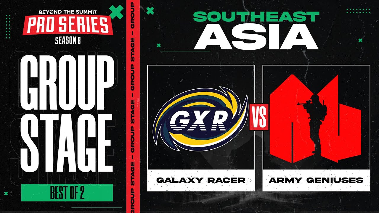 Galaxy Racer vs Army Geniuses Game 1 - BTS Pro Series 8 SEA: Group Stage w/ Ares & Danog
