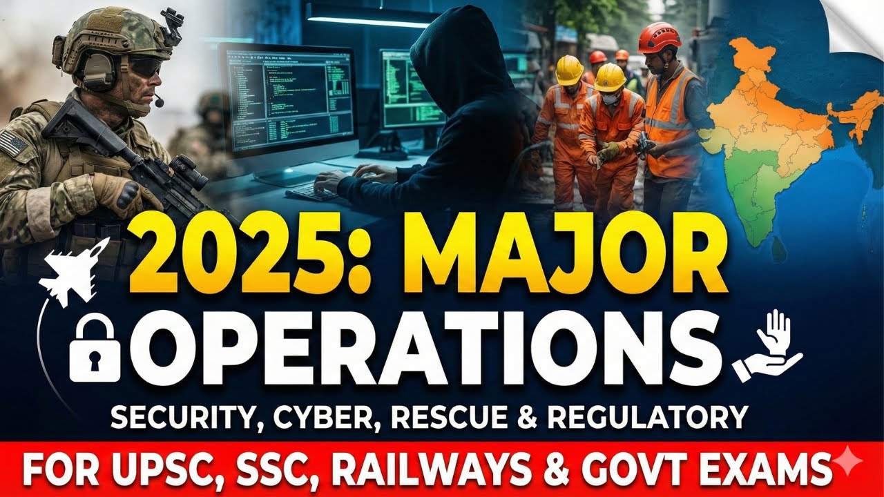 Major Operations of 2025 | Complete Current Affairs | UPSC, SSC, Railways, State PCS & NDA