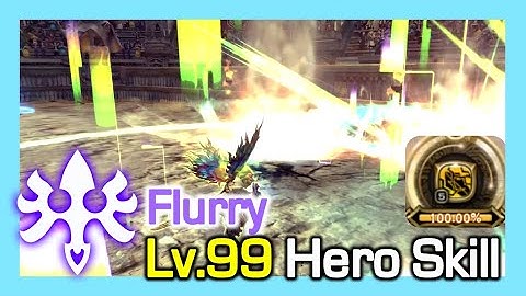 Lv99 Flurry Hero Skill (New) / How much Gauge% per skill / Dragon Nest Korea (2023 June)