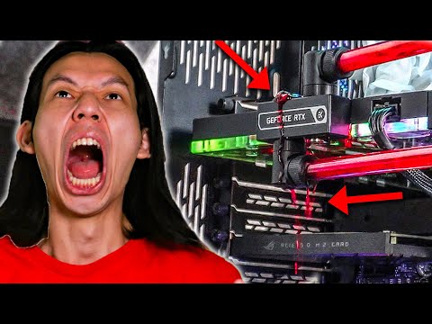 DISASTER Custom Water loop PC ft. 7950X3D!
