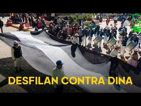 "Dina asesina": realizan desfiles entonando cánticos contra Boluarte en Ancash y Puno