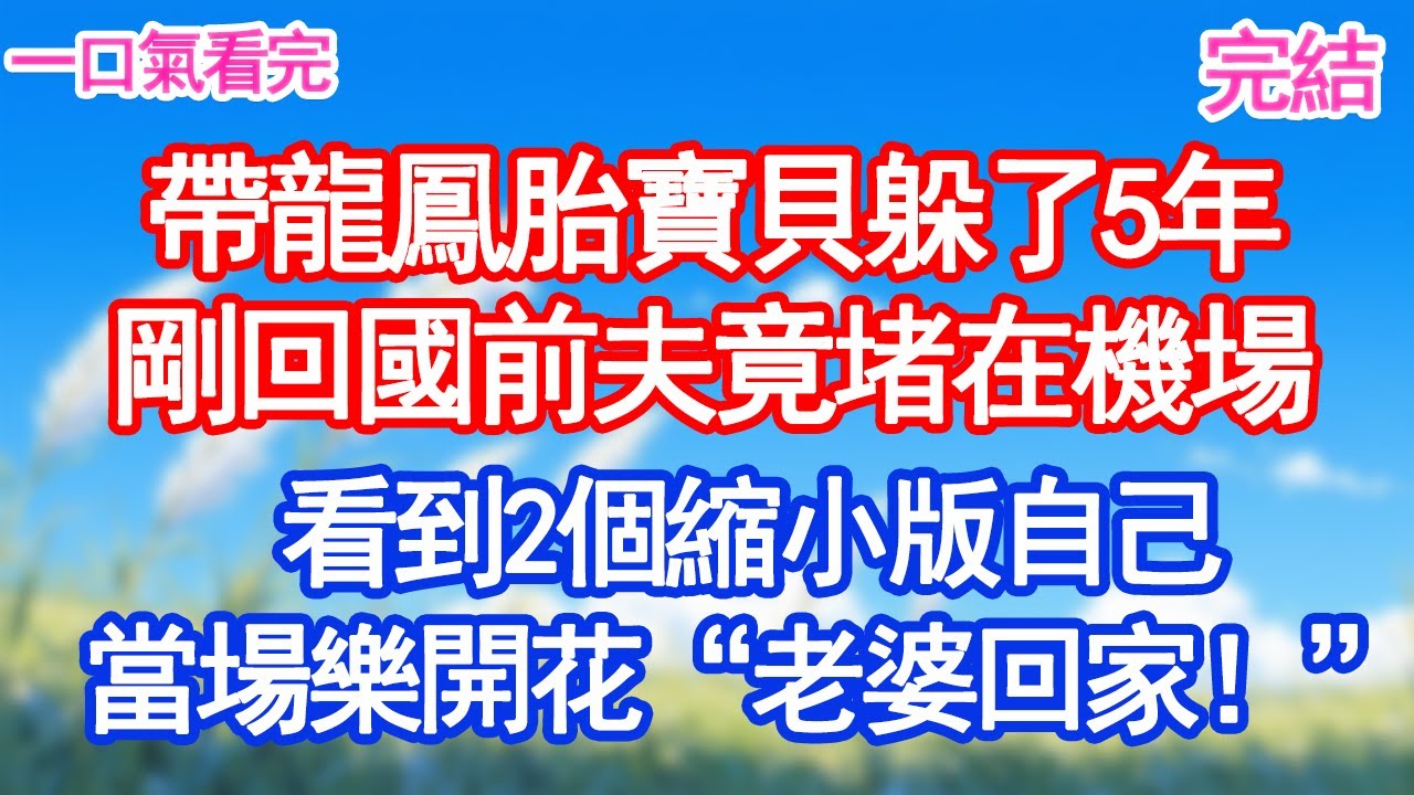 帶龍鳳胎寶貝躲了5年，剛回國  前夫竟堵在機場，看到2個縮小版自己，當場樂開花“老婆回家！”