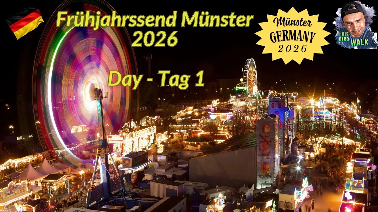 SEND Kirmes Münster 2026 Walk - Day/Tag 1🌏Münster  / Germany✈️ 🇩🇪 - March 2026 - (4K Video)