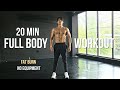تمرين كامل الجسم لمدة 20 دقيقة في المنزل حرق الدهون وبدون معدات 20 MIN FULL BODY WORKOUT AT HOME 