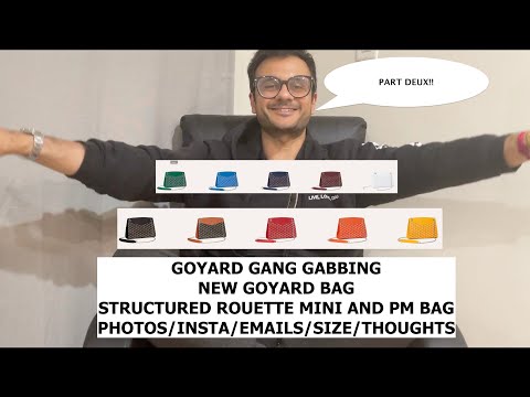 authentic goyard sac rouette