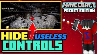 EASY! Hide Useless Buttons in Minecraft PE 😱🔥 (Secret Trick || Y creator 