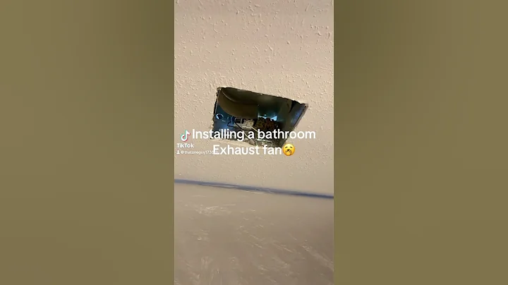 Installing a bathroom Exhaust Fan🥱 #work #construction #fypage #bluecollar #electrician #hvac #fy