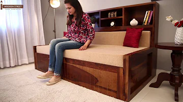 Sofa Cum Bed – Get amazing offers and discounts on Savannah Sofa Cum bed (Teak Finish)