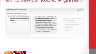 ODE: LEA Setup - options for forms, rubric alignment, evaluation intervals (Part 2)