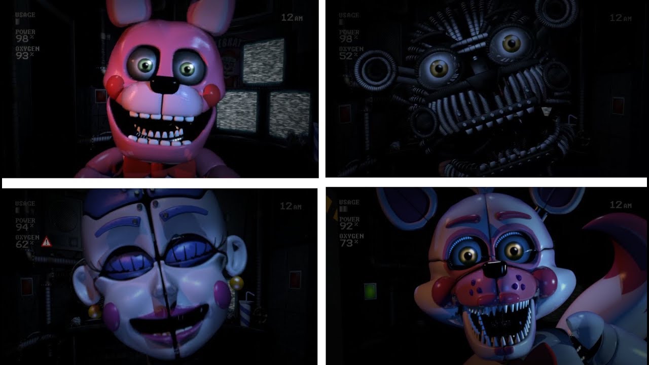 FNaF sl sister location Mod TUDO DESBLOQUEADO E COM A CUSTON NIGHT, Mod  completo e original!! 