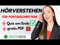 ✅TESTE DEIN DEUTSCH (Hörverstehen mit Aufgaben + 🎁GRATIS PDF)