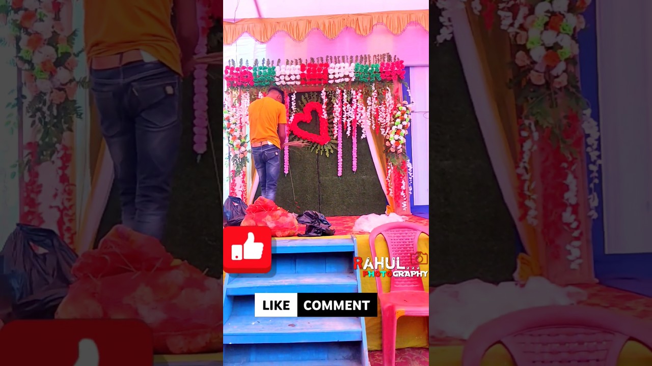 Flower stage decoration ideas arch stage this video like comment subscribe  