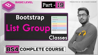 How to create list group with bootstrap classes for beginners in hindi by smart mind  #19