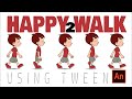 Character Animation with Adobe Animate - Lesson 03 | Happy Walk Part 2