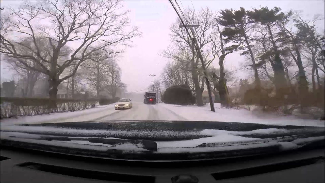 Winter driving in Massachusetts just before a blizzard of historic ...
