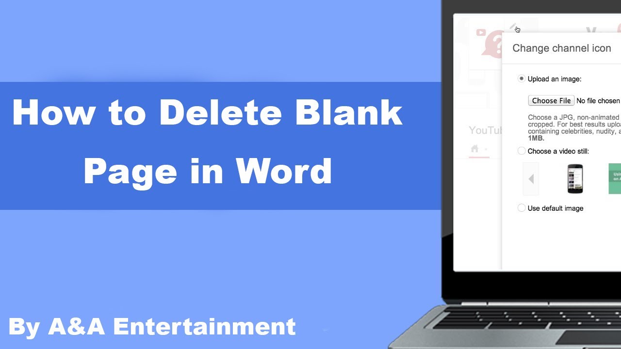 How to Delete Blank Page in Word YouTube