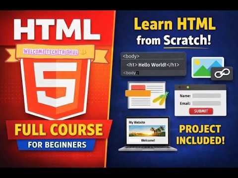 HTML Full Course in Telugu | From a ZERO to HERO - YouTube