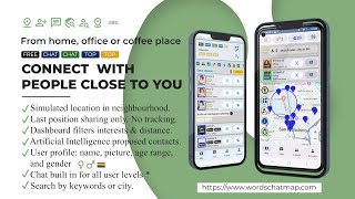 WordsChatMap 1.0.0 - Connect with like minded people. Meet & mingle on the spot - Playstore US-en screenshot 3