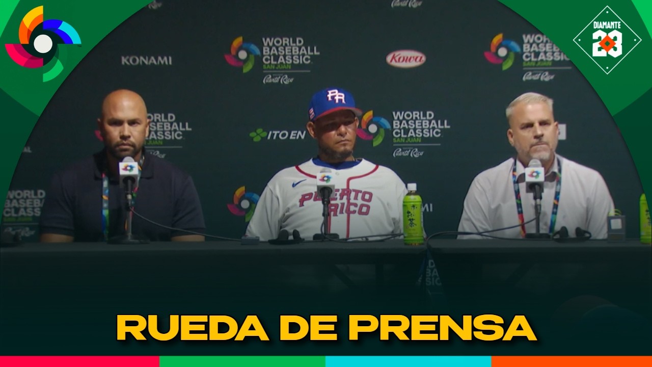 PUERTO RICO Rueda de prensa Yadier Molina mánager, pierden el invicto y pieza clave | DIAMANTE 23