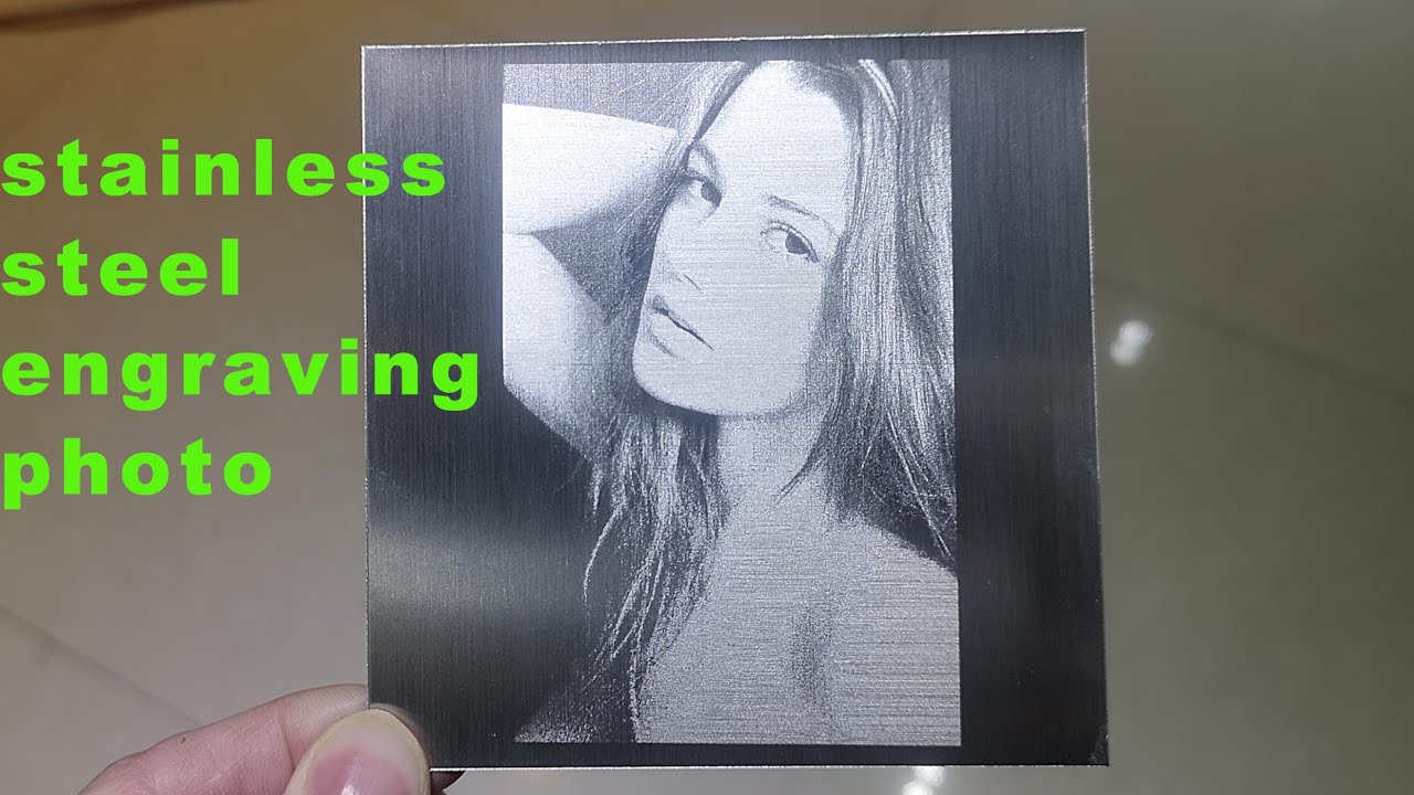 How to engraving photos on stainless steel by fiber laser marking machine