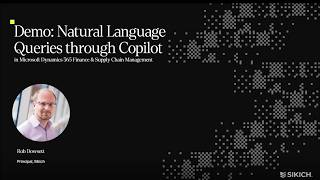 Natural Language Queries demo in Dynamics 365 Finance and Supply Chain Management | Sikich