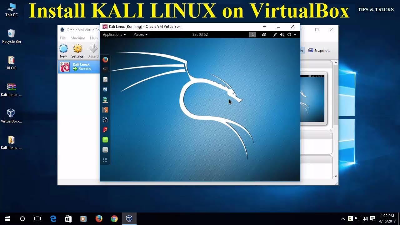 how to install kali linux 2020.1 virtual box YouTube