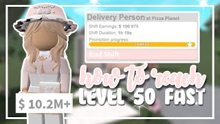 Work for you as a pizza delivery person at roblox bloxburg by Tutwelis