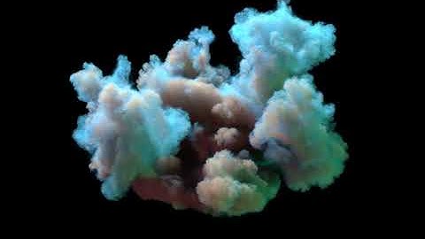 Houdini Pyro colorful smoke test
