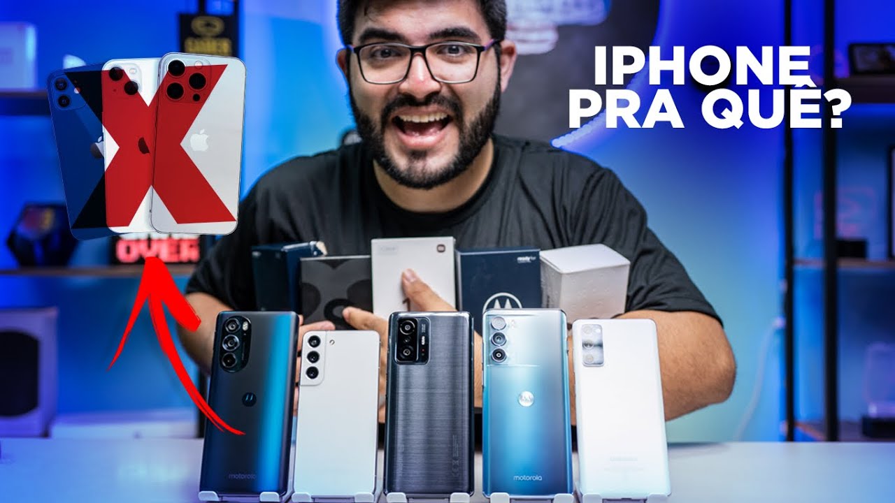 IPHONE PRA QUE? 5 Smartphones MELHORES e MAIS BARATOS pra comprar no FIM DO ANO!