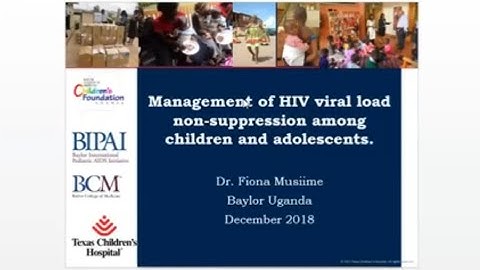 December 2018 LabCoP ECHO Session: Management of Poor HIV VL Suppression in Children and Adolescents