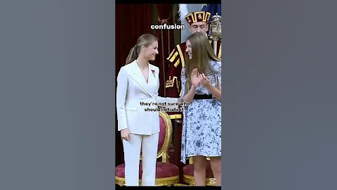 confusion between Princess Leonor and infanta Sofia #princess #king #history #shorts