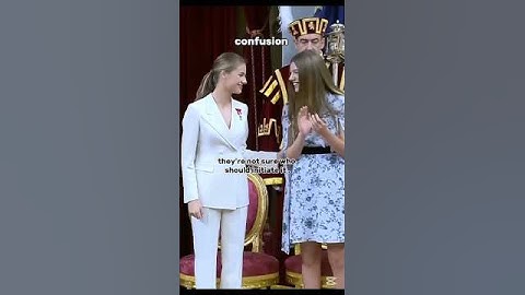 confusion between Princess Leonor and infanta Sofia #princess #king #history #shorts