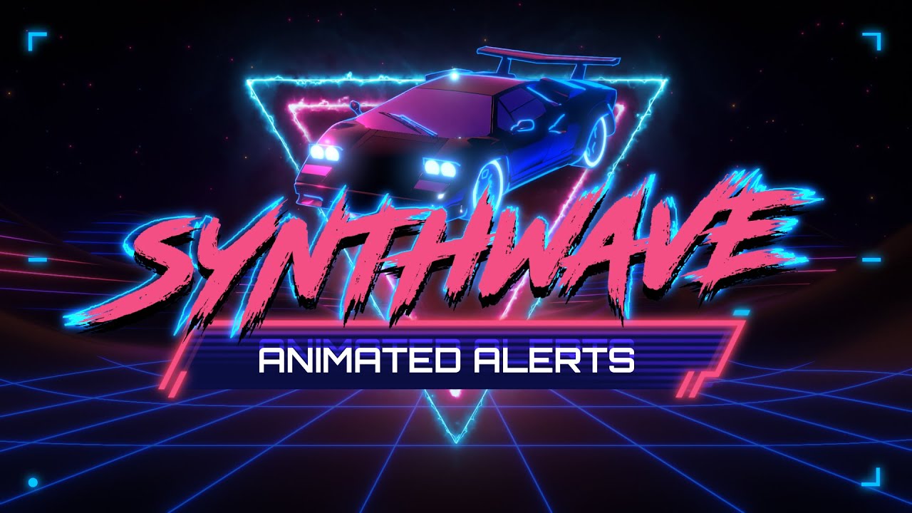 Synthwave - Twitch Overlay, Alerts & Widgets on Behance