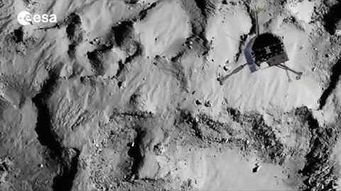 Rosetta: landing on a comet