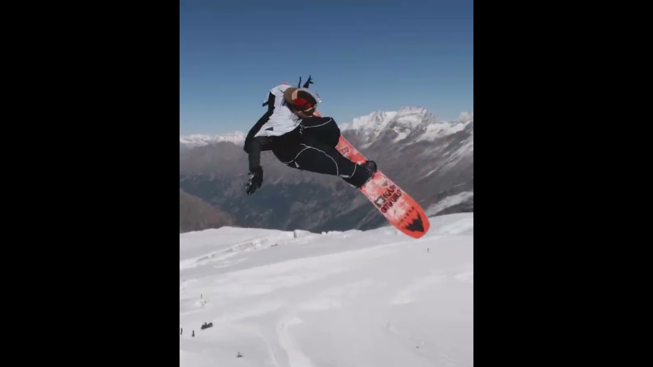 Frontside 900 Tailgrab at Stomping Grounds Park in Saas-Fe