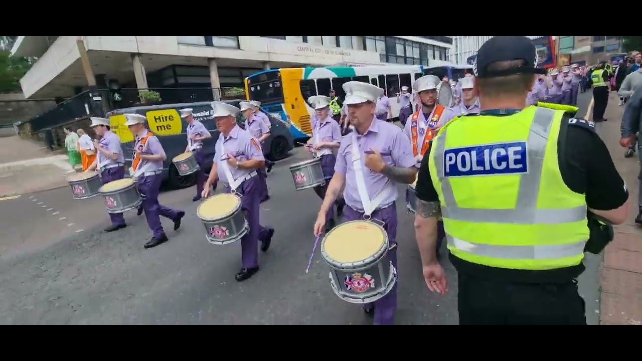 Ballycraigy Auld boys flute band Glasgow big walk 2022 YouTube