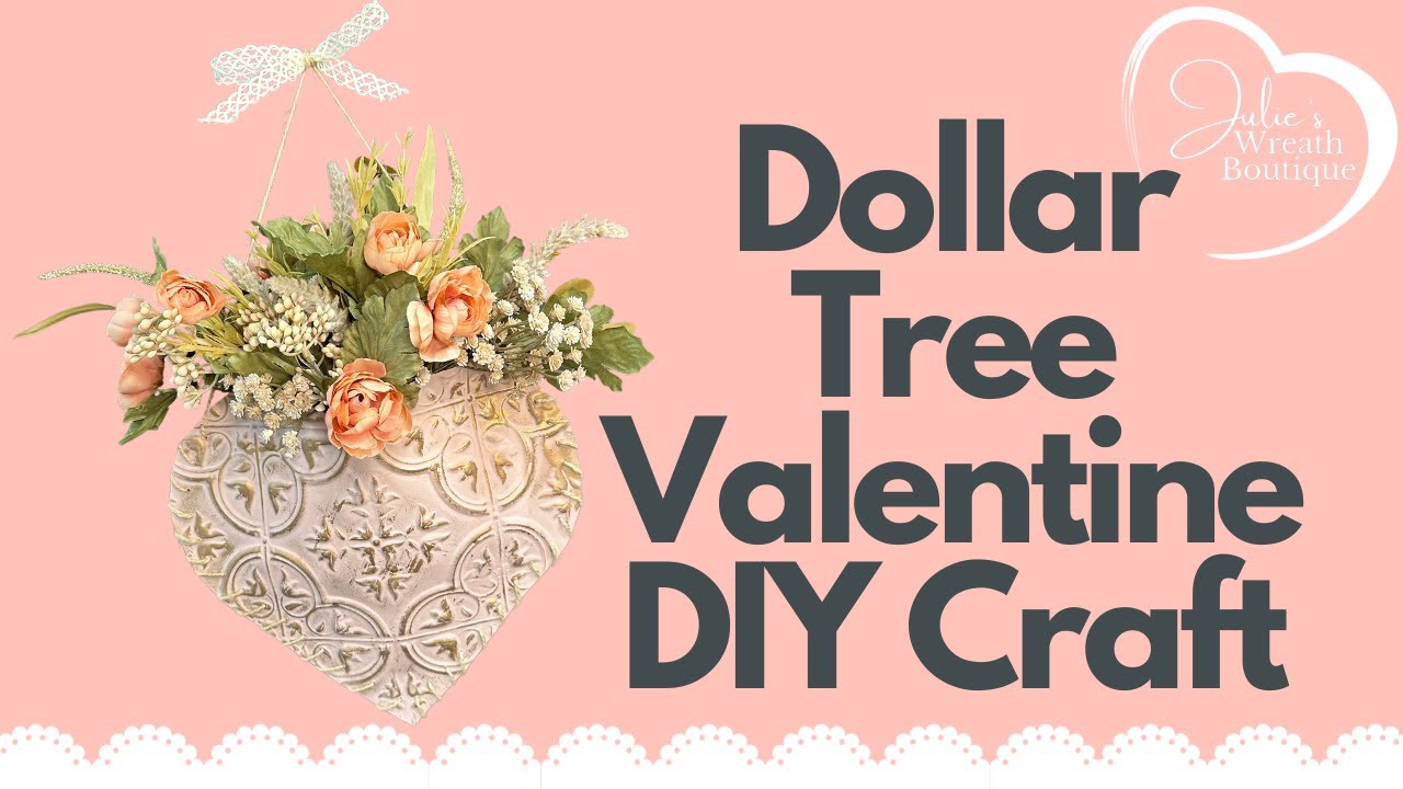 Easy to Make Dollar Store Wooden Valentine Heart - Kay's Place 