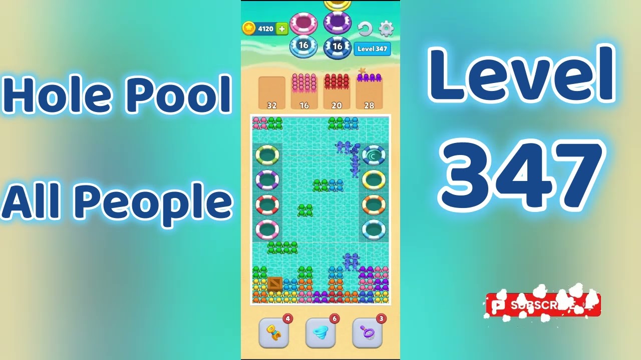 Hole Pool All People Level 347 🕳️🎯 | Easy Start Gameplay